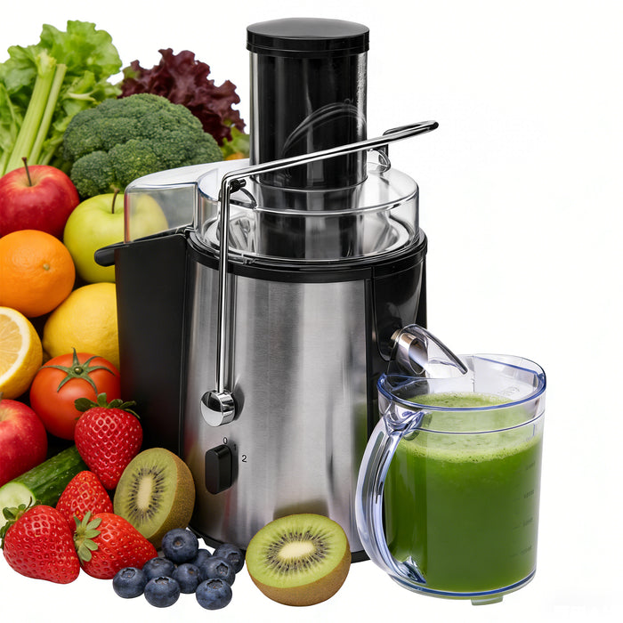Sybels 480W High-Speed Centrifugal Juicer, 2.6" Wide Chute for Whole Fruits, 15000 RPM Maximum, BPA-Free, Easy to Clean,