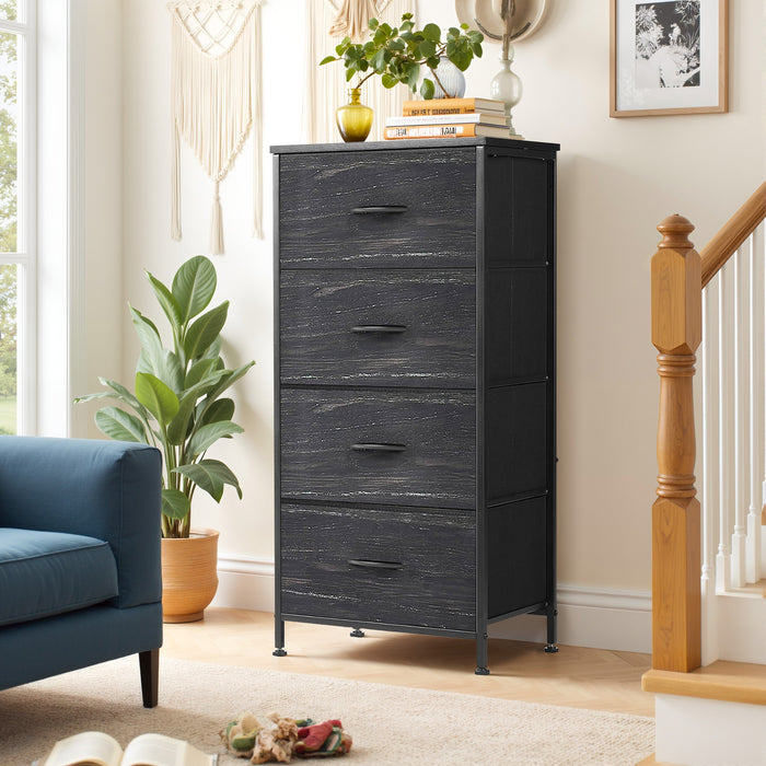 Beddle Dresser with Fabric Drawers for Bedroom, Wide Storage Chest with Drawer Organizer for Closet or Living Room