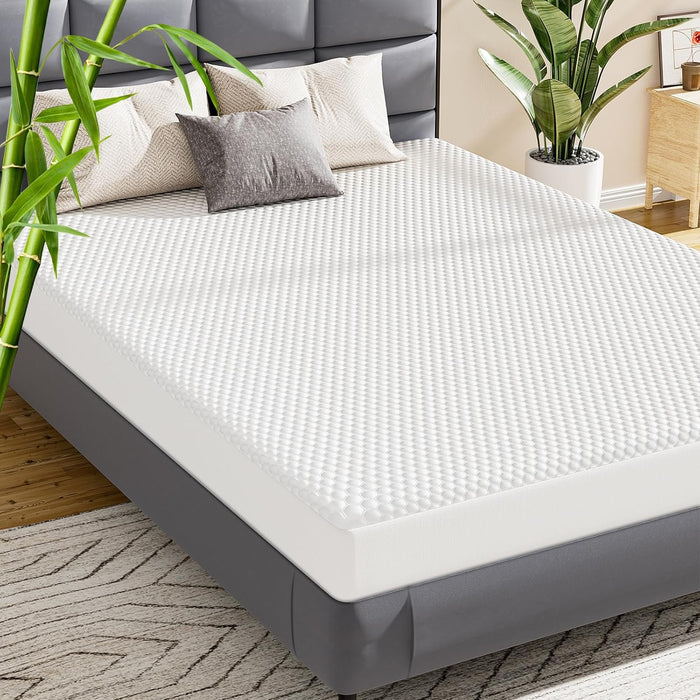 Mattress Protector, King 100% Waterproof Mattress , Stretchy 21" Deep Pocket, Cooling 3D Fabric, Noiseless, Skin-Friendly