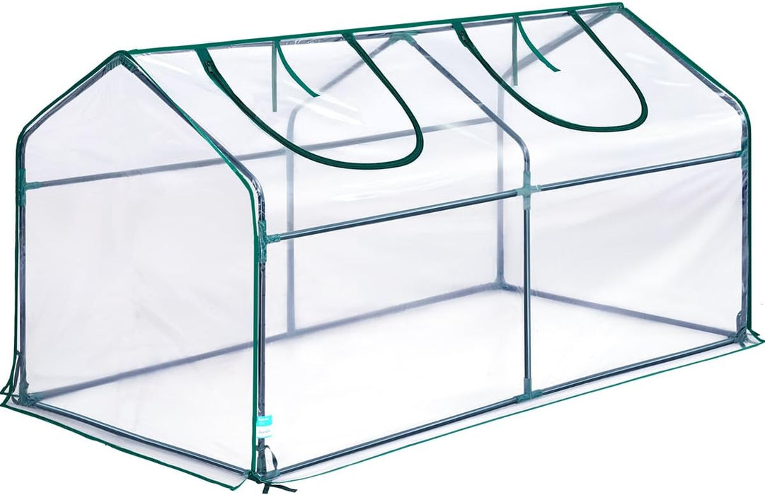 Simenmax 71'' Instant Mini Greenhouse, Portable Waterproof Plant & Pet Shelter with Roll-Up Vents, High Light Transmission, for Indoor/Outdoor Use