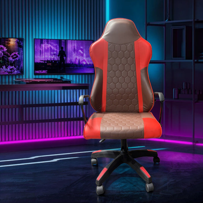 bigleap Gaming Chair, Computer Chair High Back Leather Office Chair with 360°-Swivel Seat for Office or Gaming