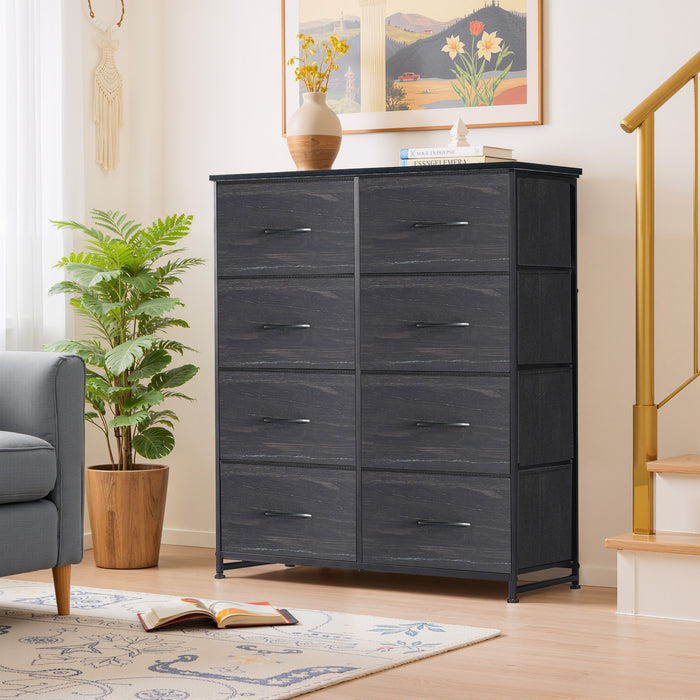 Beddle Dresser with Fabric Drawers for Bedroom, Wide Storage Chest with Drawer Organizer for Closet or Living Room