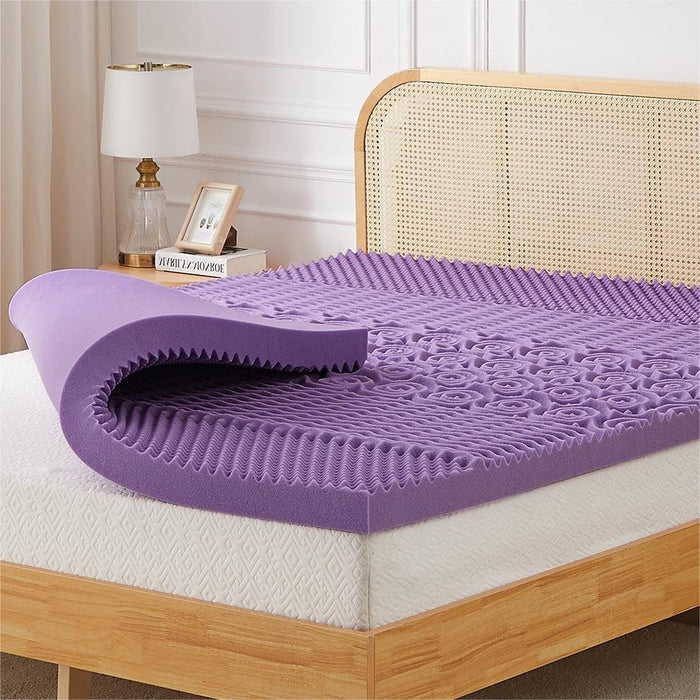 Mattress Topper Full - 3 Inch 5-Zone Gel Infused Memory Foam Mattress Topper Full Size, CertiPUR-US Certified