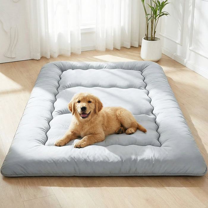 Beddle 3.94 in Memory Foam Floor Futon Queen Mattress, Foldable Roll-Up Tatami Bed with Storage Bag for Adults, Guest Room & RV