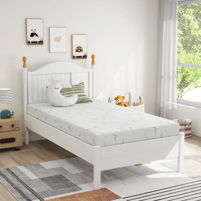 Beddle 6 inch Twin Mattress in a Box,Memory Foam Mattress with Bamboo Cover,Made in USA