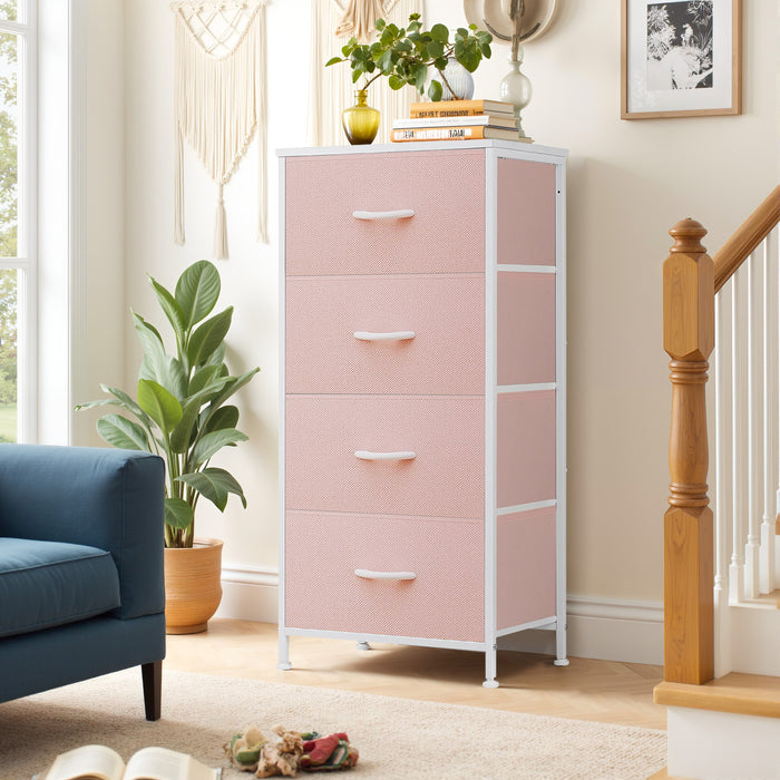 Beddle Dresser with Fabric Drawers for Bedroom, Wide Storage Chest with Drawer Organizer for Closet or Living Room