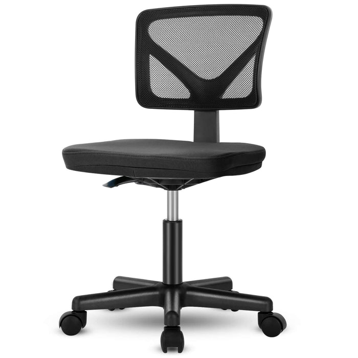 Sybels Adjustable Mesh Office Chair - Padded Seat, Low Back Support, 360° Swivel & Smooth Rolling Casters,
