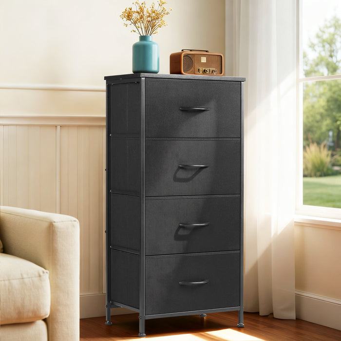 Sybels Storage Dresser with Drawers, Anti-Tip Fabric Chests Organizer Tower Furniture for Bedroom, Closet, Hallway, Entryway