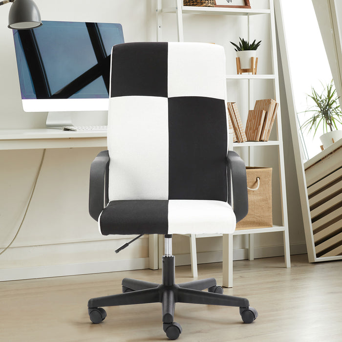 Office Chair, High Back Ergonomic Computer Chair for Big and Tall People, Adjustable Home Office Study Chair with Armrests and Rolling Wheels