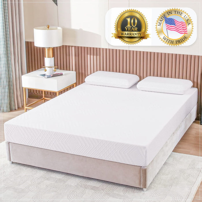 10" RV Mattress for RVs, Campers & Trailers, Memory Foam Mattress in a Box