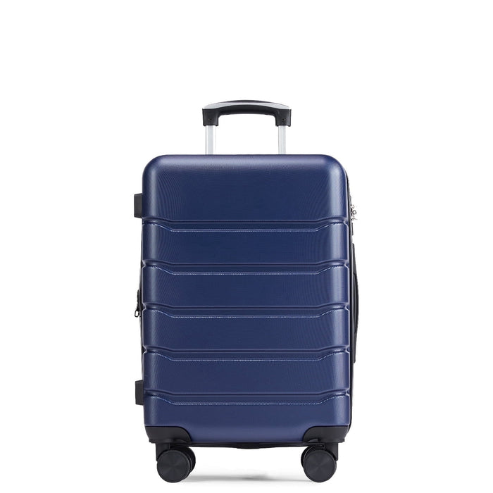 Taoset 20-Inch Expandable Hard Shell Luggage, ABS Suitcase with Dual Spinner Wheels, TSA Accepted Lock, Wet/Dry Compartments, Lightweight & Durable for Travel, Blue