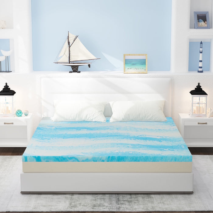 Simenmax 3 Inch King Size Memory Foam Mattress Topper