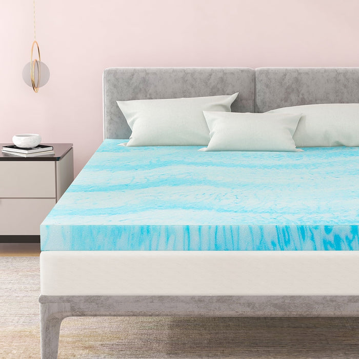 Taoset 2 inch Gel Memory Foam Mattress Topper TwinXL Size,for Pressure Relief& Back Pain, Soft & Breathable