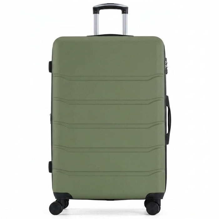 Nextay 28 Inch Hard Shell ABS Carry On Luggage, Expandable Rolling Suitcase with Double Spinner Wheels & TSA Lock, Green