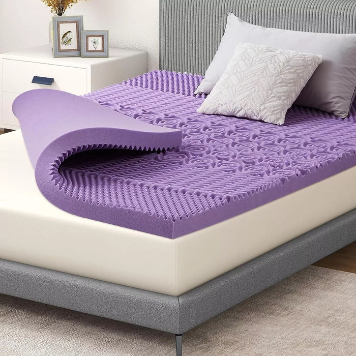 2 inches Twin Size Gel Memory Foam Mattress Topper,Pressure Relief for Back Pain