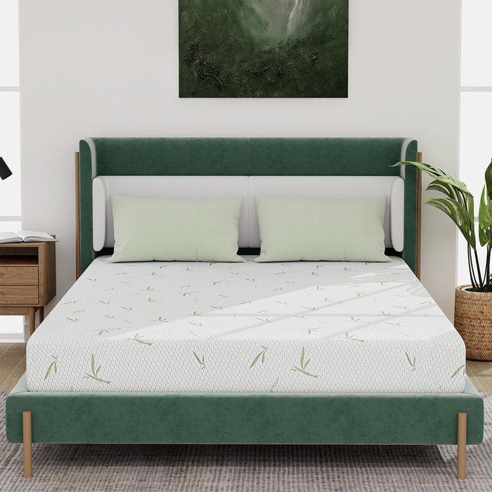 6'' Memory Foam Mattress Green Tea Mattress Medium Firm,Twin