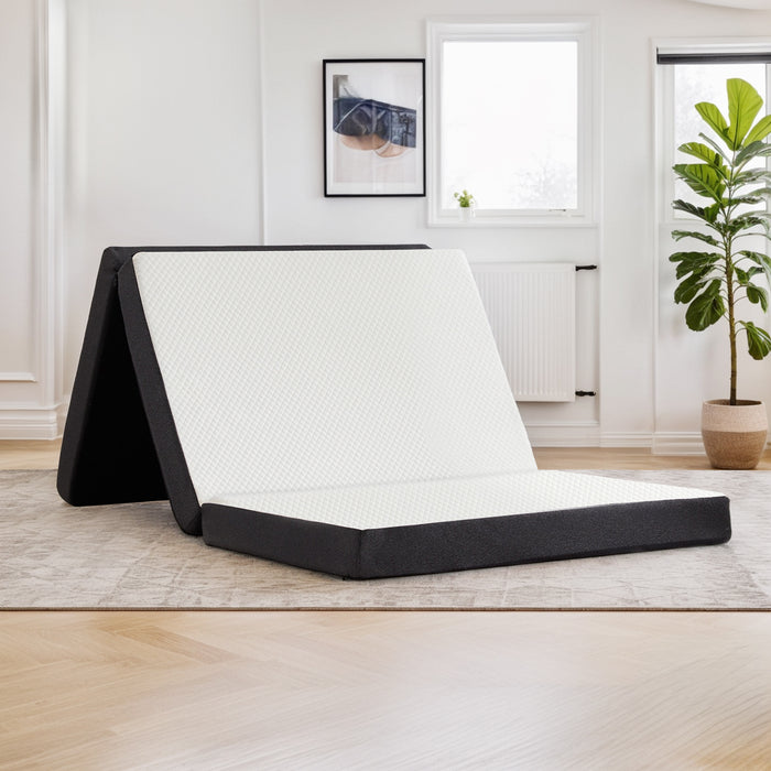 Yangming Tri-Fold Memory Foam Mattress, 4 inch Queen Folding Mattress