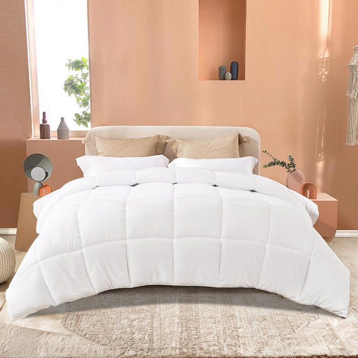 Bigleap Comforter and Duvet Insert Queen Size - All Season Down Alternative Comforters Hotel Blanket with Corner Tabs,88" x 88"