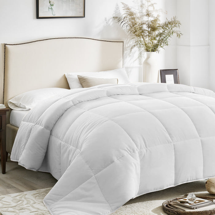 Bigleap Comforter and Duvet Insert Queen Size - All Season Down Alternative Comforters Hotel Blanket with Corner Tabs,88" x 88"