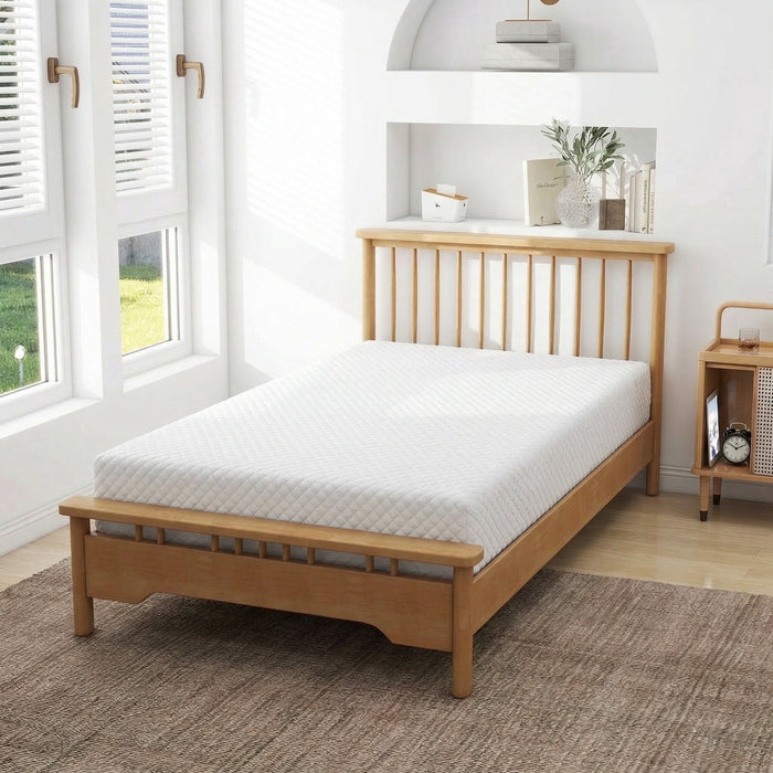 IULULU 5 Inch Gel Memory Foam Mattress, Full Size Mattress with Graphene Cooling Cover, Fiberglass-Free, Medium-Firm, Bed in a Box