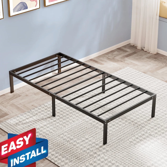 Beddle Bed Frame,Metal Bed Frame,No Box Spring Needed,Quiet & Sturdy,Black