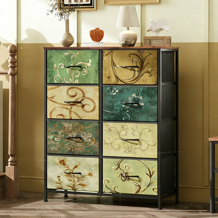 Betcozy 8-Drawer Dresser, Clothes Dresser Tower & Classification Storage for Bedroom, Living Room, Colorful