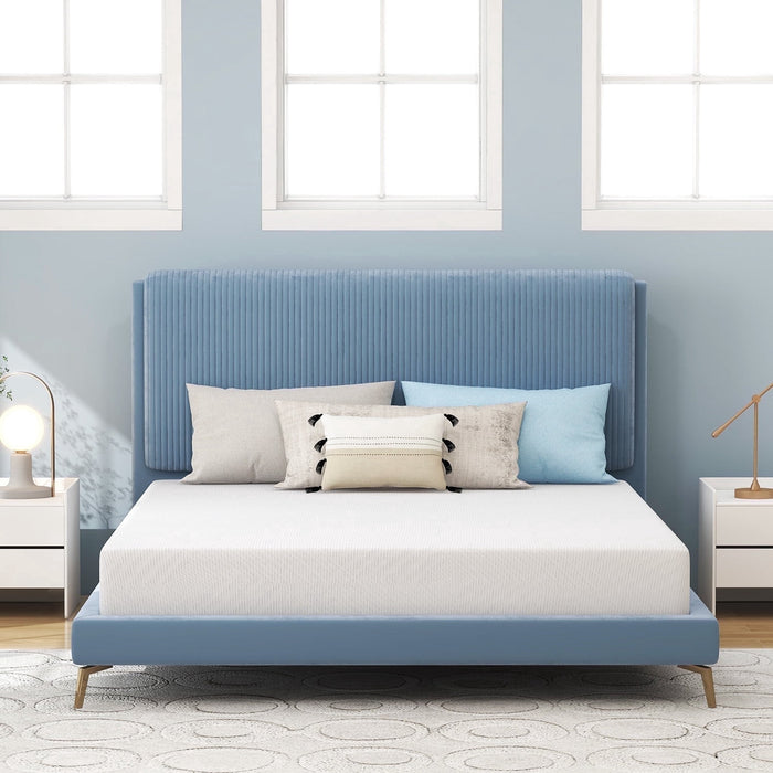 King Mattress, 12 inch Memory Foam Mattress, Medium Firm Cool Foam Mattress with Breathable Soft Fabric Cover,White