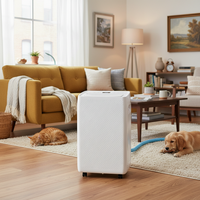 Beddle Dehumidifier for 2000 Sq Ft, with Drain and Auto Shut Off for Basement, Home, Bathroom, Bedroom