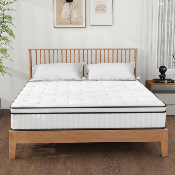Blorly Queen Size Mattress, 10 Inch Green Tea Memory Foam Mattress in a Box, Medium Firmness