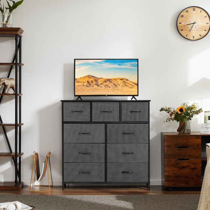 Betcozy 9-Drawer Dresser, Ideal Master Bedroom Storage & All-Purpose Wardrobe Organizer, Gray
