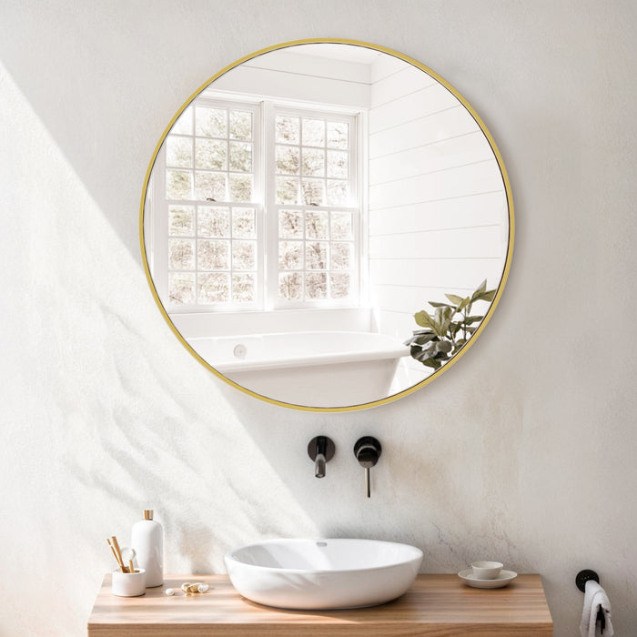 Bigleap Round Mirrors Wall Mirror 20 inch Circle Mirror for Bathroom,Gold