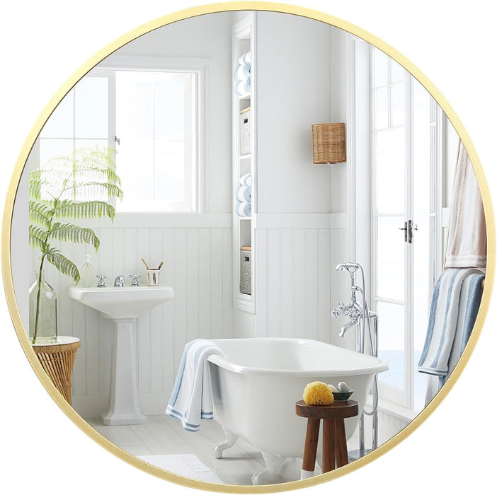 Round Mirrors Wall Mirror 20 inch Circle Mirror for Bathroom,Gold