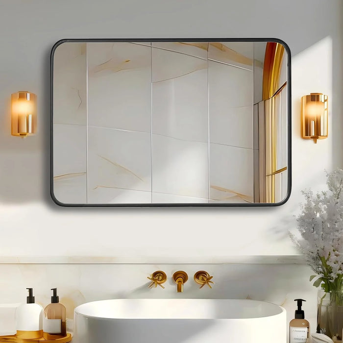 Beddle Bathroom Mirror Wall Mirror, Rectangle Vanity Mirrors for Bedroom