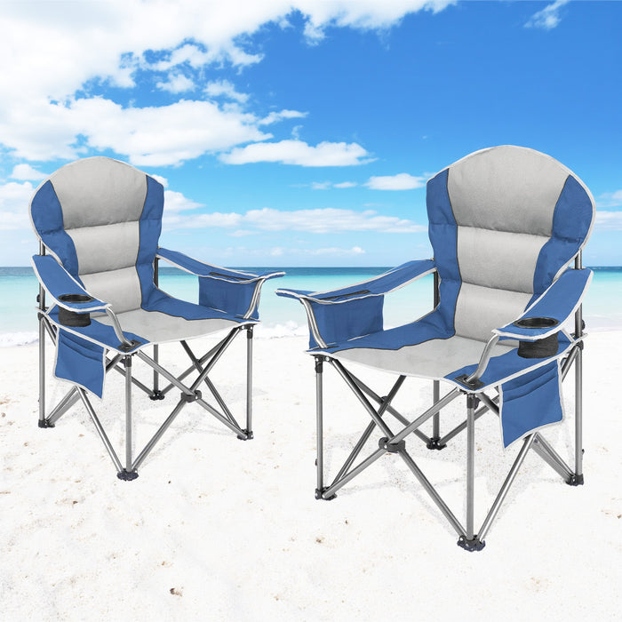 Betcozy Folding Camping Chair for Adults, Heavy Duty Outdoor Chair with Carry Bag,300 D Layer Oxford Travel Camp