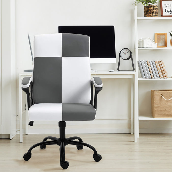 Office Chair, High Back Ergonomic Computer Chair for Big and Tall People, Adjustable Home Office Study Chair with Armrests and Rolling Wheels