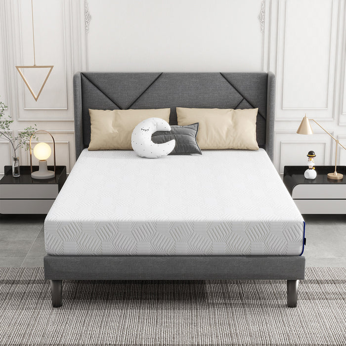 Twin Size Mattress, 12 Inch Green Tea Memory Foam Mattress in a Box, Medium Firmness, Made in USA
