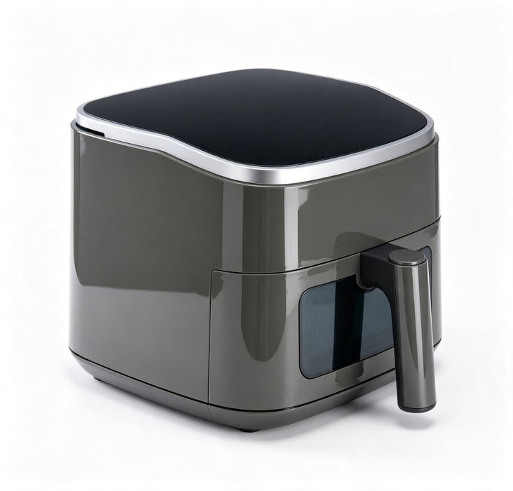 Taoset Air Fryer, Gray 4-Quart 8‑in‑1 Digital Airfryer, 24H Delay Start & Keep Warm