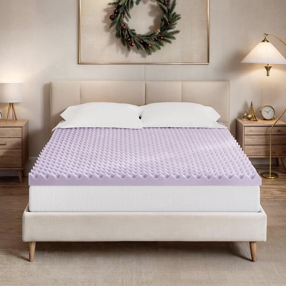 Beddle 2 Inch Cal King Memory Foam Mattress Topper, Cooling Gel, CertiPUR-US Certified, Pressure Relief
