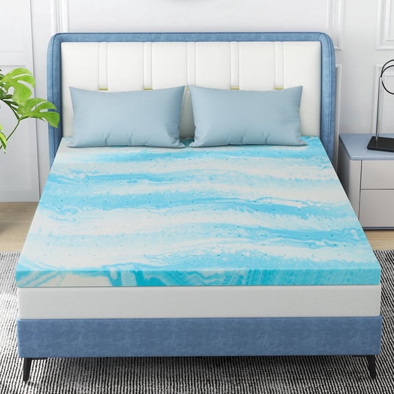 Simenmax 3 Inch Mattress Topper, Queen Gel Memory Foam Mattress Topper in a Box