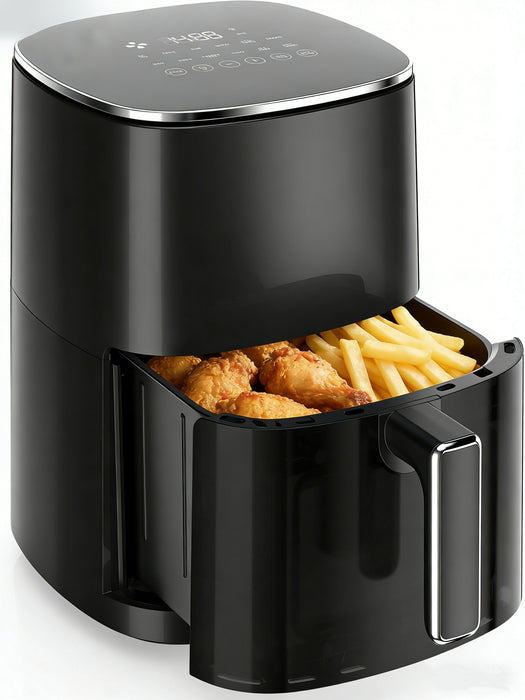 Sybels Air Fryer with Viewing Window, 6-Quart 12-in-1 Multi-Function Appliance for Air Frying, Roasting, Baking & Dehydrating,