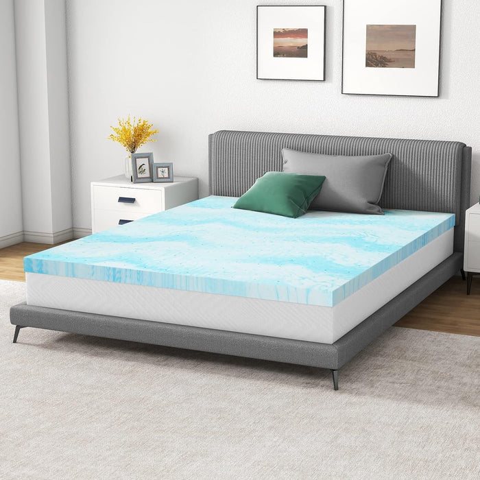 TINKLE WELL 2 inch Twin Size Memory Foam Mattress Topper, for Pressure Relief for Back Pain, Soft & Breathable
