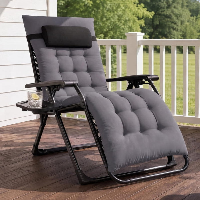 Nextay Zero Gravity Chair with Cushion, Dark Gray