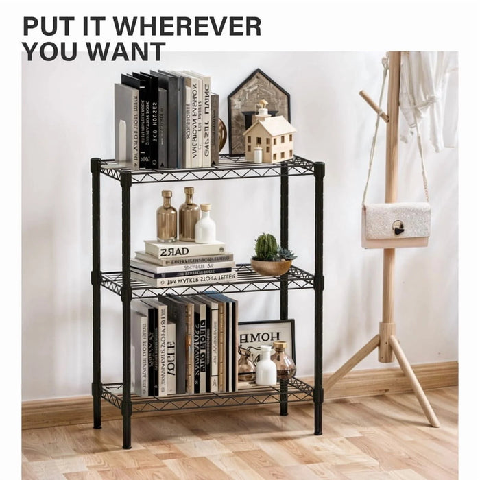 Sybels Metal Shelving Unit, Heavy-Duty Adjustable Wide Storage Rack for Kitchen, Pantry, Garage &amp; Laundry