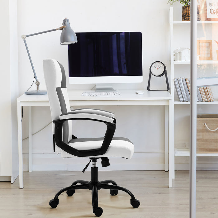 Office Chair, High Back Ergonomic Computer Chair for Big and Tall People, Adjustable Home Office Study Chair with Armrests and Rolling Wheels