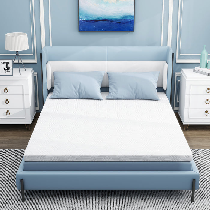 Beddle Cooling Gel-infused Memory Foam Mattress Topper for Pressure Relief
