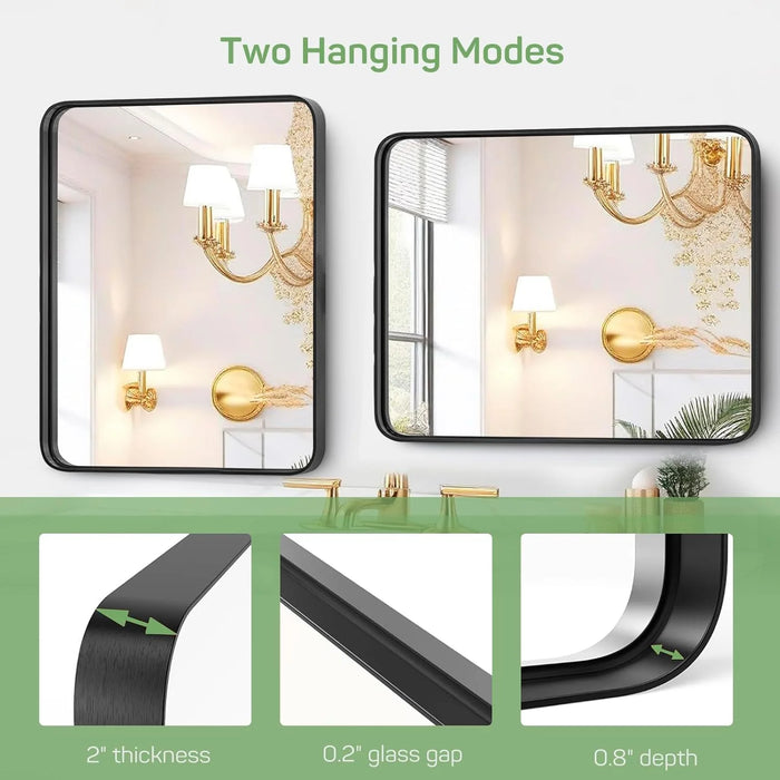 Beddle Bathroom Mirror Wall Mirror, Rectangle Vanity Mirrors for Bedroom