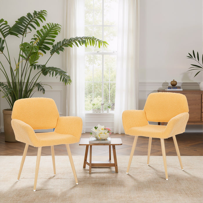 Velvet Dining Chairs, Modern Vanity Chairs with Wooden Frame Upholstered Cushion for Living Room, Bedroom, Dining Room, Kitchen