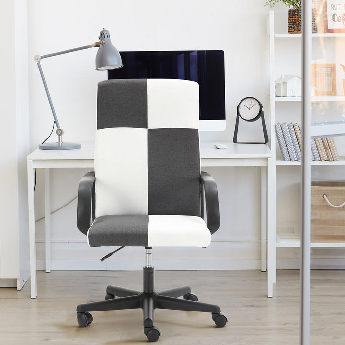 Office Chair, High Back Ergonomic Computer Chair for Big and Tall People, Adjustable Home Office Study Chair with Armrests and Rolling Wheels