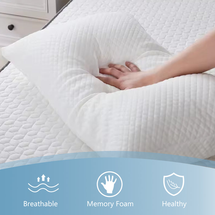 2 Pack Small Shredded Memory Foam Pillows, 9.7" x 12" x 3.9" – Soft, Supportive, and Breathable Travel and Children Pillows