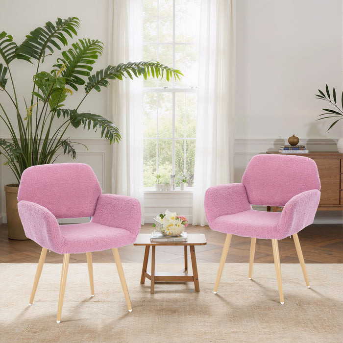 Velvet Dining Chairs, Modern Vanity Chairs with Wooden Frame Upholstered Cushion for Living Room, Bedroom, Dining Room, Kitchen